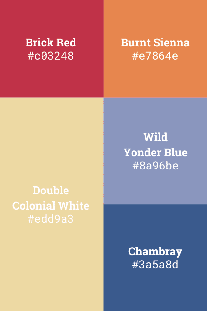 Color palette from book cover of "In a New York Minute" by Kate Spencer