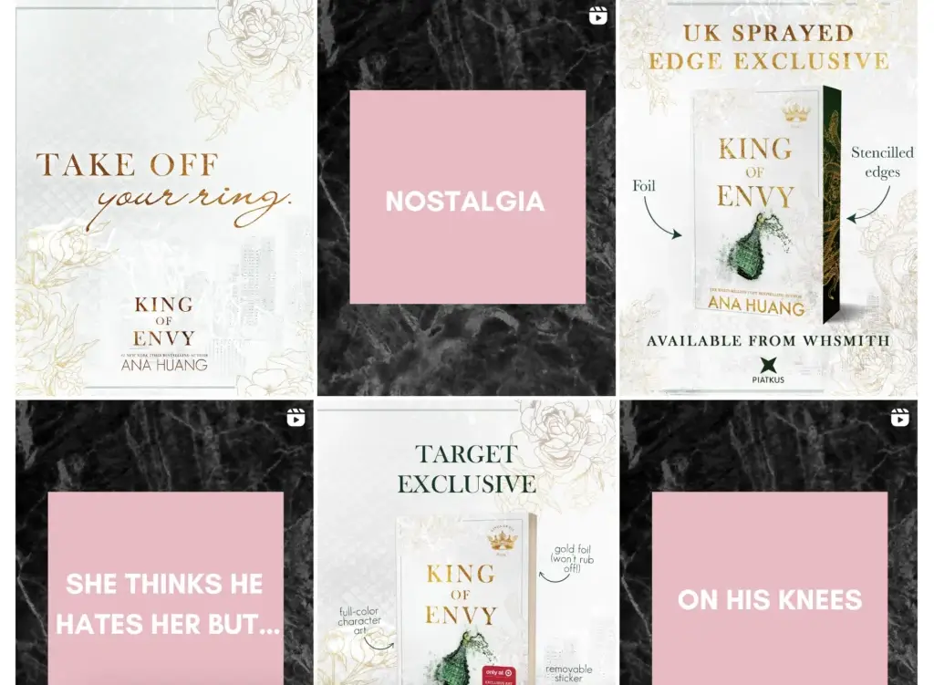 Instagram feed of romance author Ana Huang